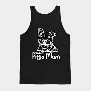 Pittie Mom Pitbull Dog Owner Mother Pitbull Lover Women Tank Top